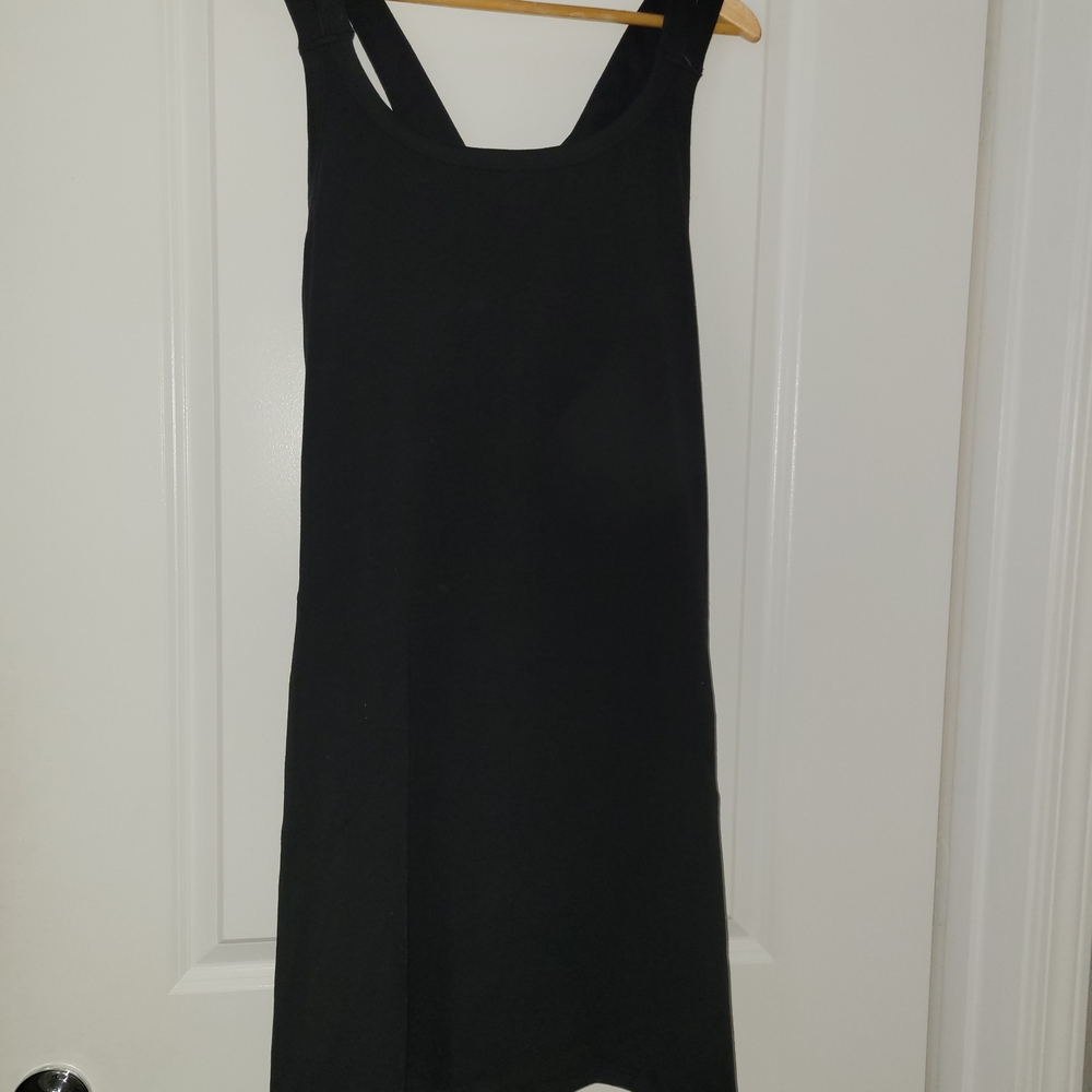 ZeroXposur Classic Black One Piece Swim Dress With POCKETS!!
